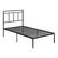 Front. Sauder - Cannery Bridge Twin Metal Platform Bed w/Headboard - Bronze.