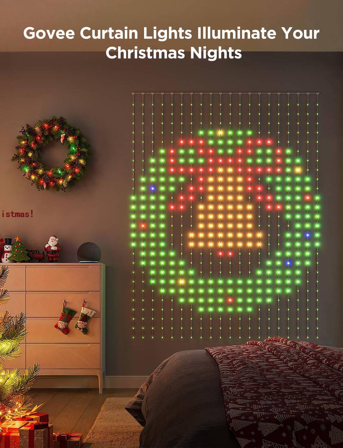 Govee Curtain Lights Illuminate Your Christmas Nights