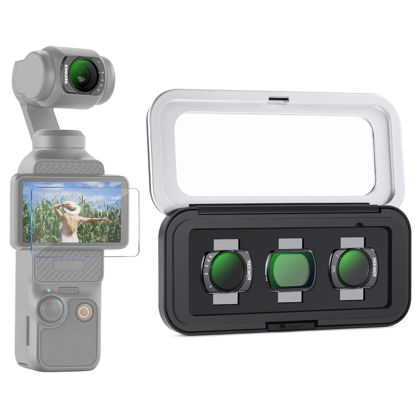 Neewer - DJI Pocket 3 3-in-1 Magnetic Filter Kit