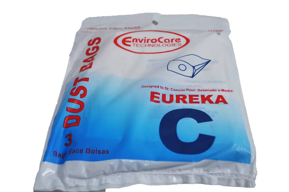 1EW EnviroCare TECHNOLOGIES BAGS  
Designed to fit: Concus Pour: Desenado a Media:  
DUST EUREKA  
3 Bags Sacs Bolsas