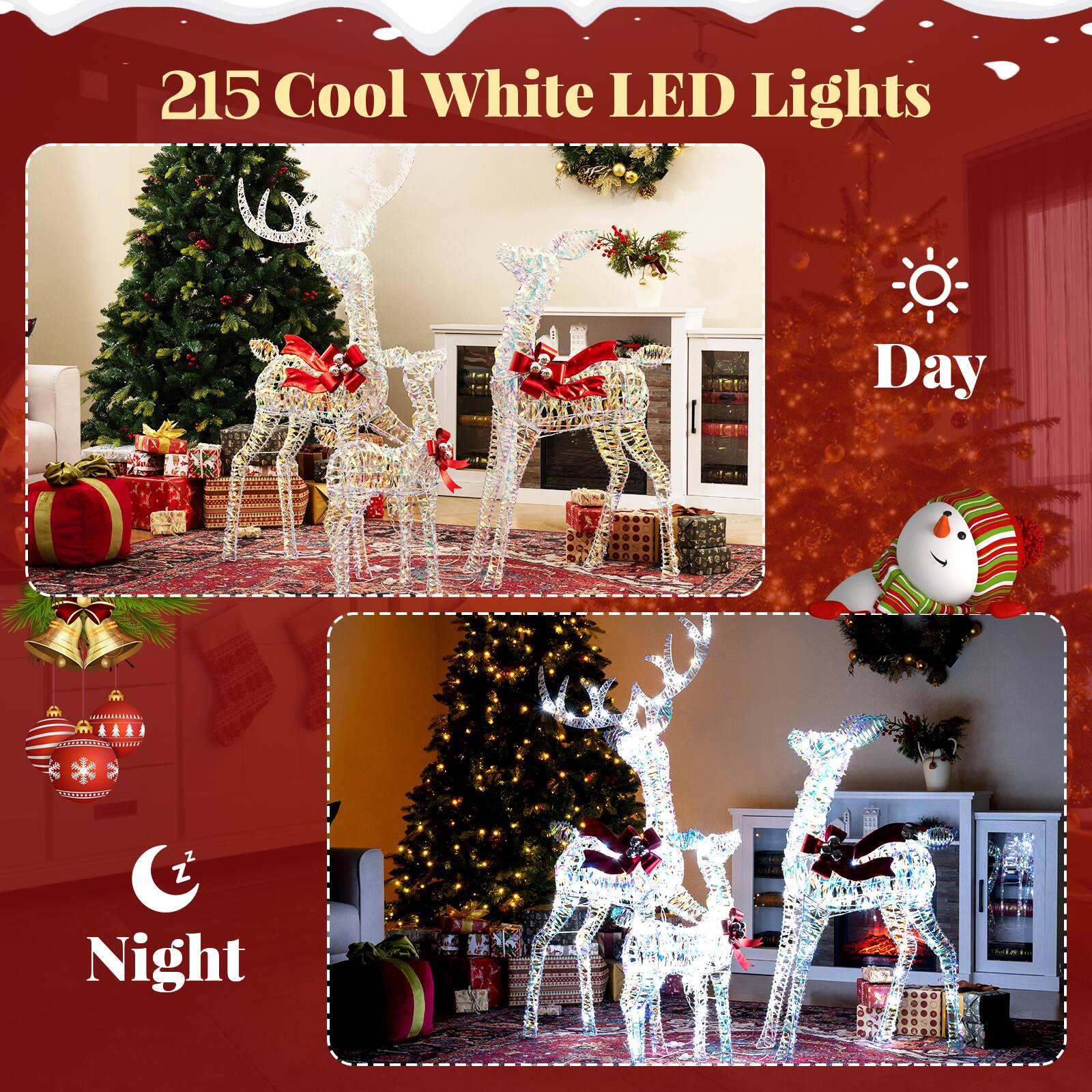 215 Cool White LED Lights

Day

Night