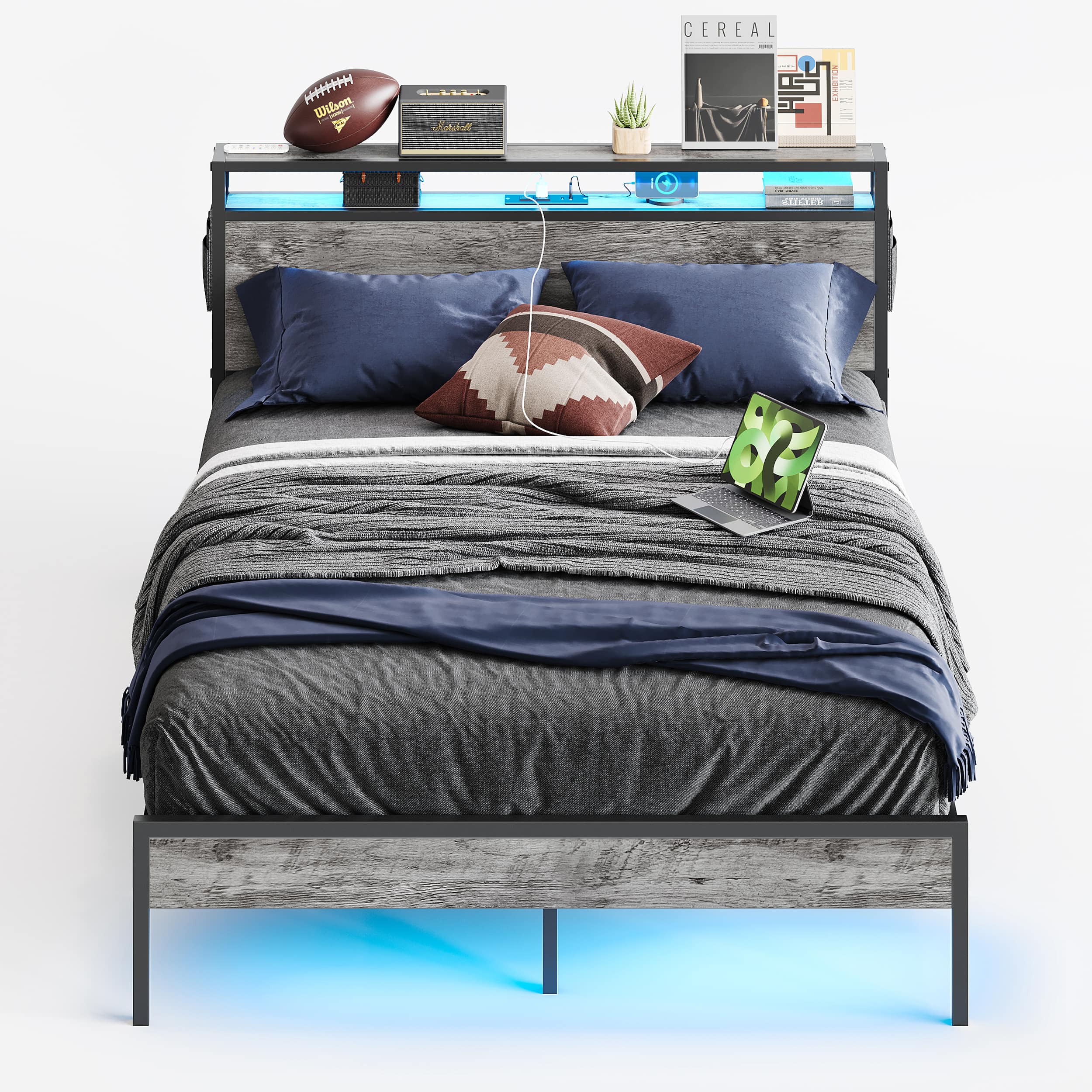 xmw∗∗∗∗∗∗∗∗ページ Bestier Queen Size Bed Frame Platform Bed with Storage