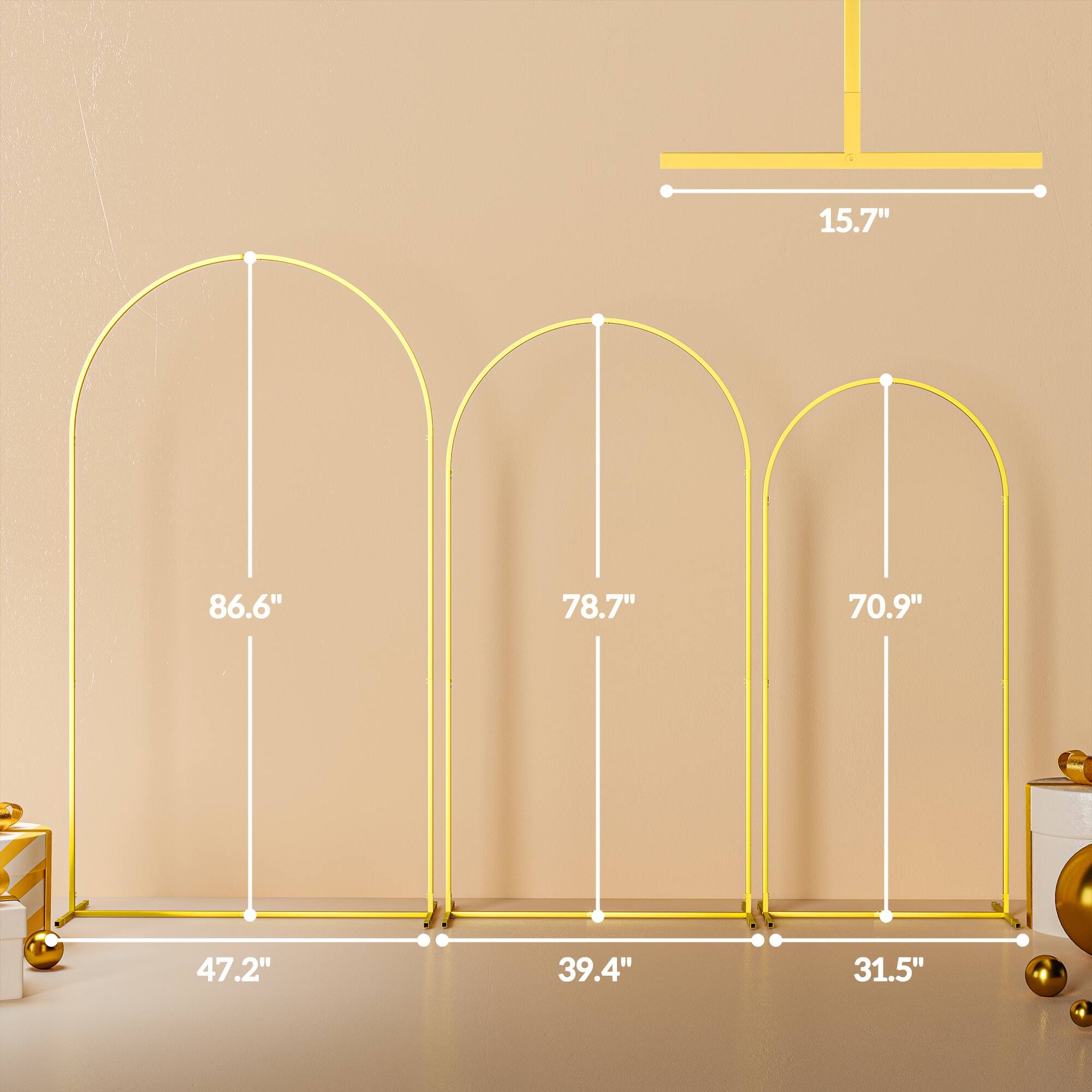 15.7", 86.6", 78.7", 70.9", 47.2", 39.4", 31.5"