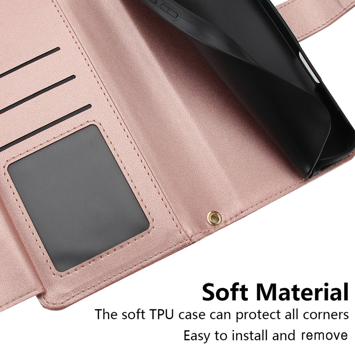 Soft Material  
The soft TPU case can protect all corners  
Easy to install and remove