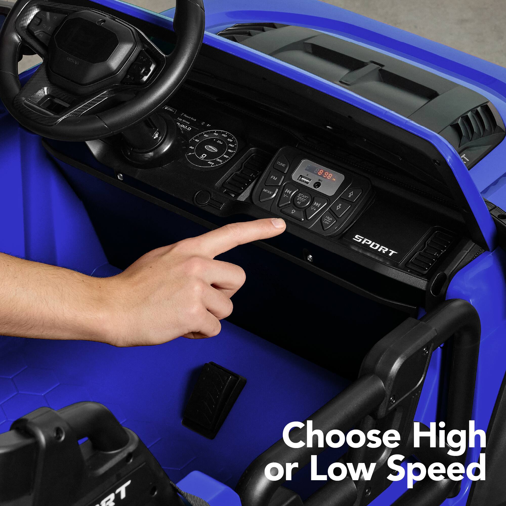 L - 402.0 P - d - a - 1 C - % - 1 TOME 8 S8 FM 1 MODE Je w a Al PN 2 6 9 1 Sas SPORT RT

Choose High or Low Speed