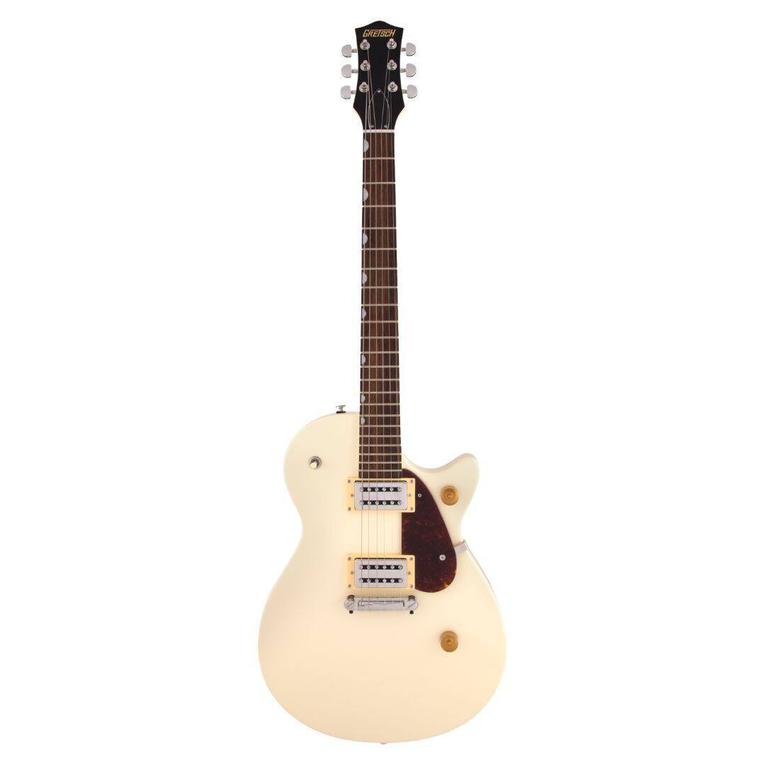 Front. Gretsch - Gretsch G2210 Streamliner Junior Jet Club Electric Guitar (Vintage White).