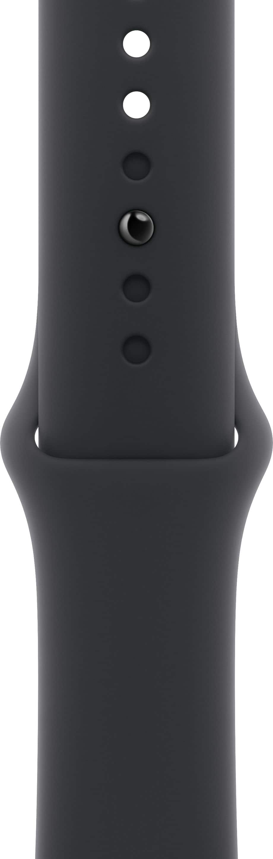 Angle. Apple - 42mm Black Sport Band - S/M - Black.