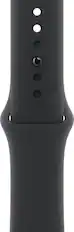 Angle. Apple - 42mm Black Sport Band - S/M - Black.