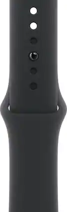 Apple - 42mm Sport Band - S/M - Black