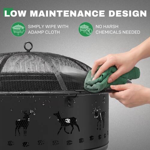 LOW MAINTENANCE DESIGN  
SIMPLY WIPE WITH ADAMP CLOTH  
NO HARSH CHEMICALS NEEDED