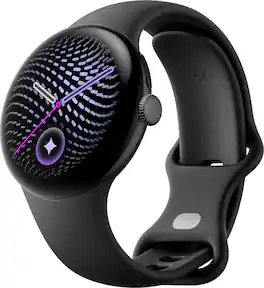 Google - Pixel Watch 5 (45mm) - Wi-Fi - Matte Black Case - Obsidian Band - (2026)