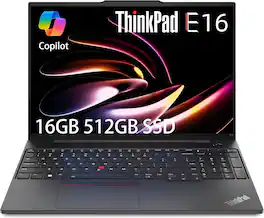 Lenovo - Upgraded - ThinkPad E16 16" FHD+ Laptop - Intel Core i5 with 16GB Memory - 512GB SSD - Windows 11 Pro - Black