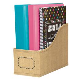 Teacher Created Resources - Burlap Design Book Bin