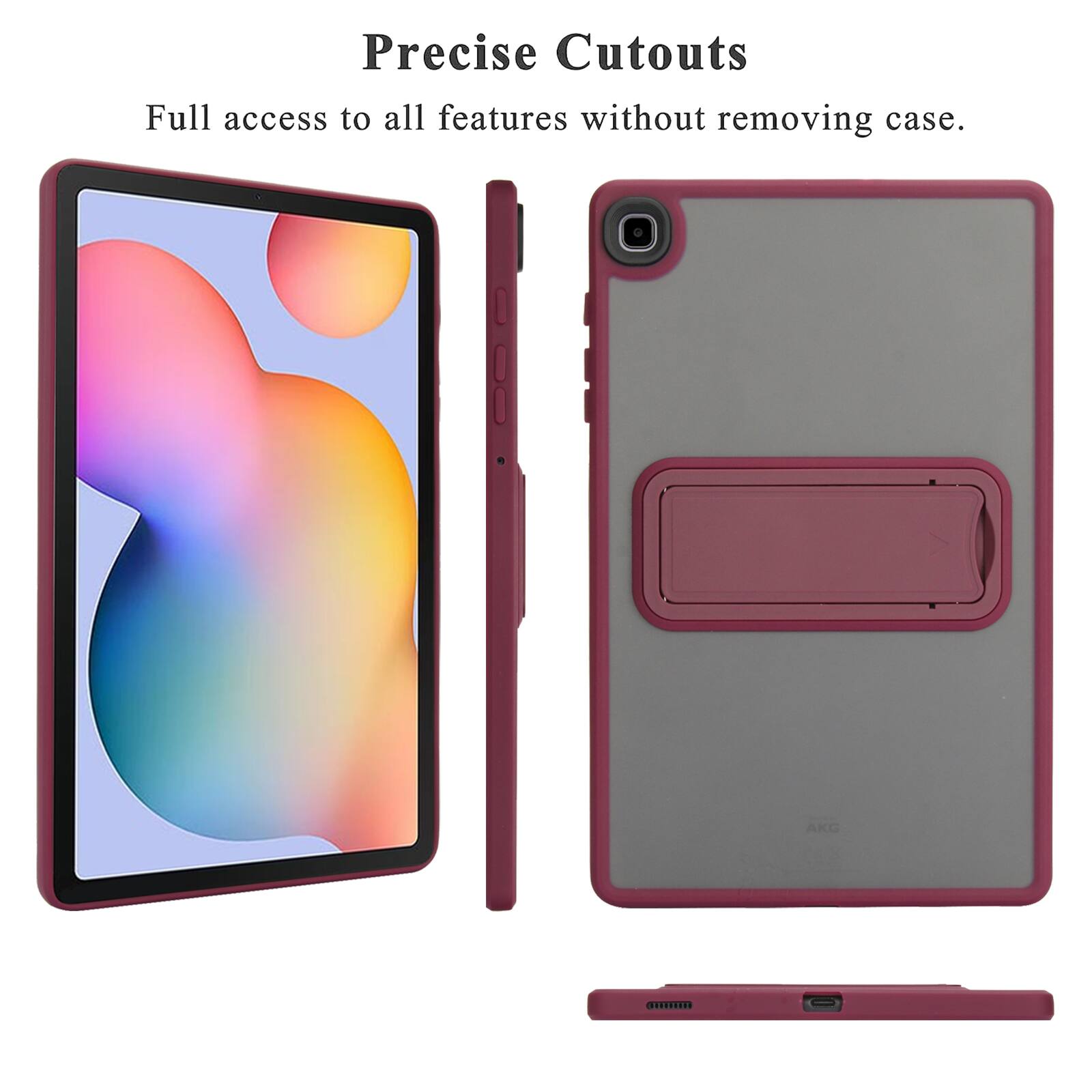 Precise Cutouts  
Full access to all features without removing case.