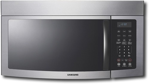  Samsung - 1.6 Cu. Ft. Over-the-Range Microwave - Stainless-Steel