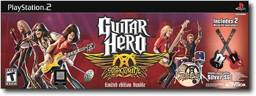  Guitar Hero - Aerosmith - PlayStation 2 (Game only) :  Activision Inc: Video Games