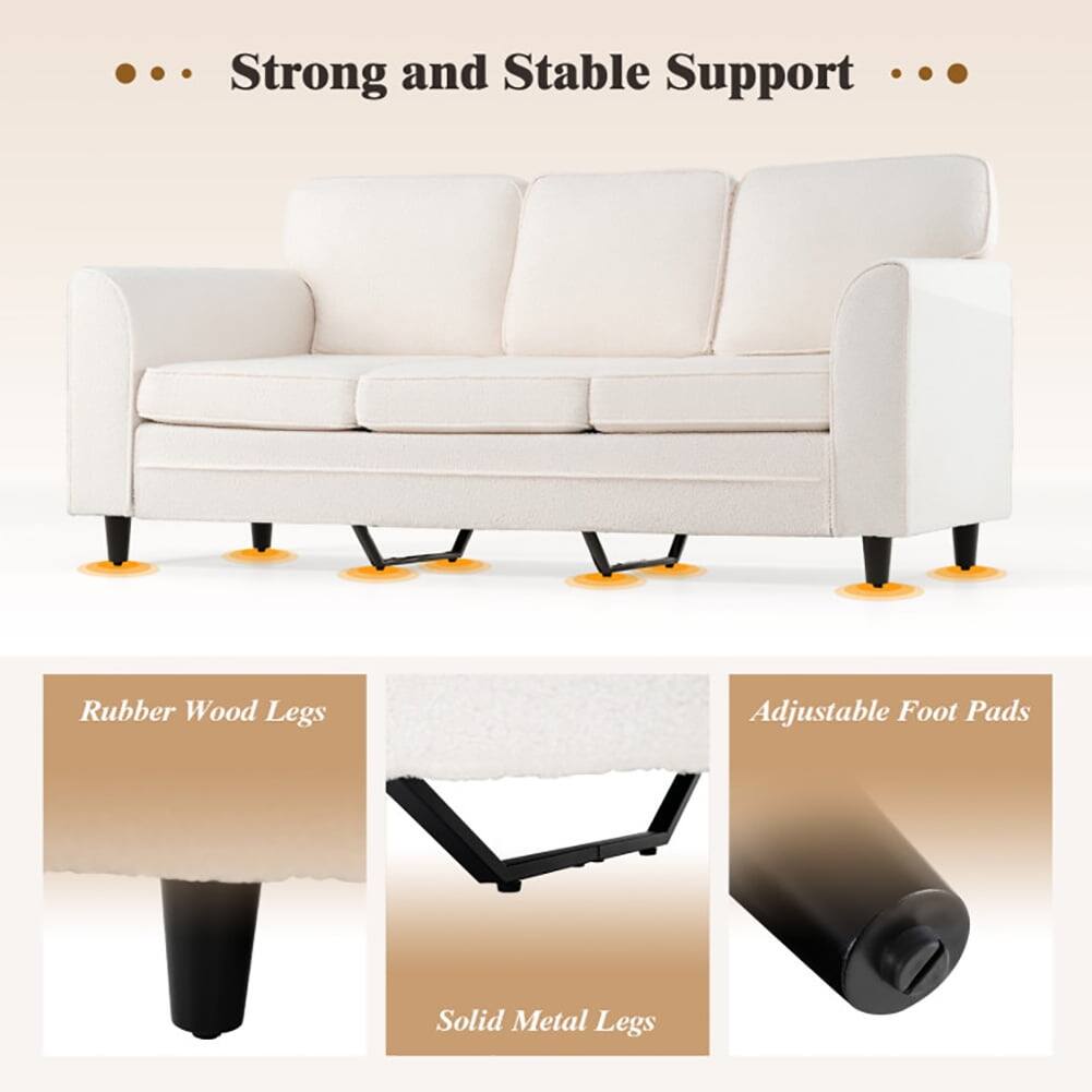 Strong and Stable Support

- Rubber Wood Legs
- Solid Metal Legs
- Adjustable Foot Pads