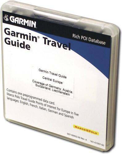 Angle Standard. Garmin - Secure Digital Travel Guide Central Europe.