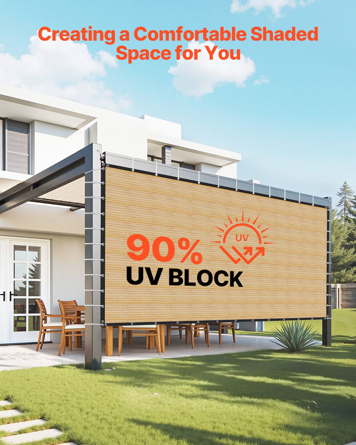 Creating a Comfortable Shaded Space for You

90% UV BLOCK
