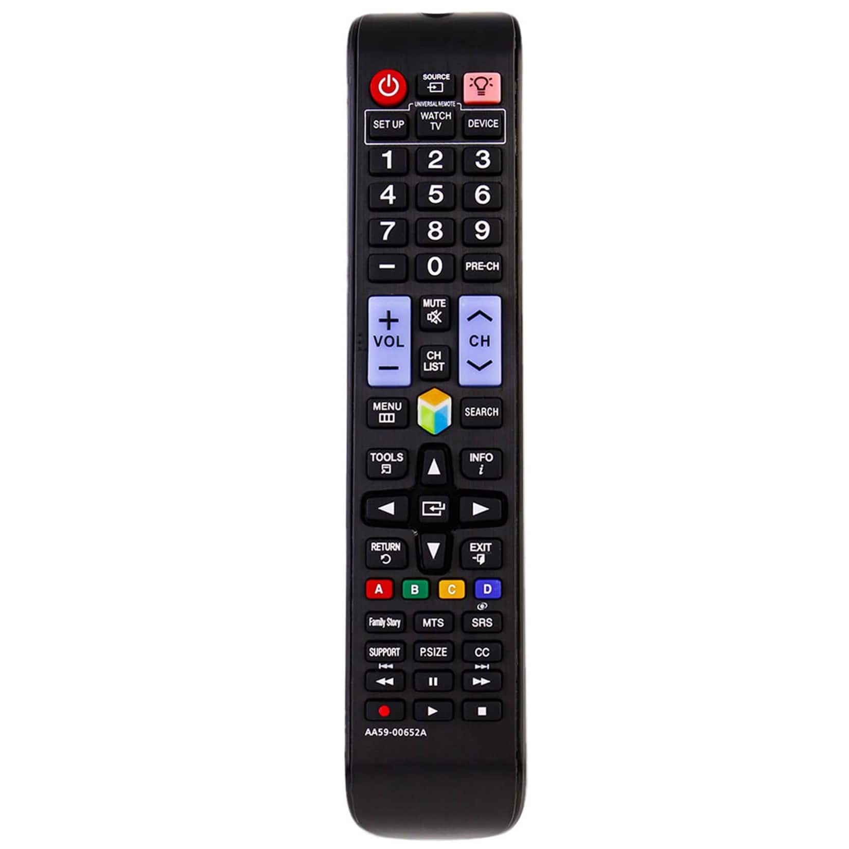 VINABTY - New AA59-00652A Replaced Remote Fits for Samsung TV UN46ES7500 UA40F5000AM UN48H6350 UN60H6350 UN55JU6500 - Black