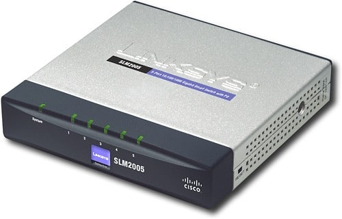 Angle Standard. Cisco - 5-Port 10/100/1000 Smart Gigabit Ethernet Switch.