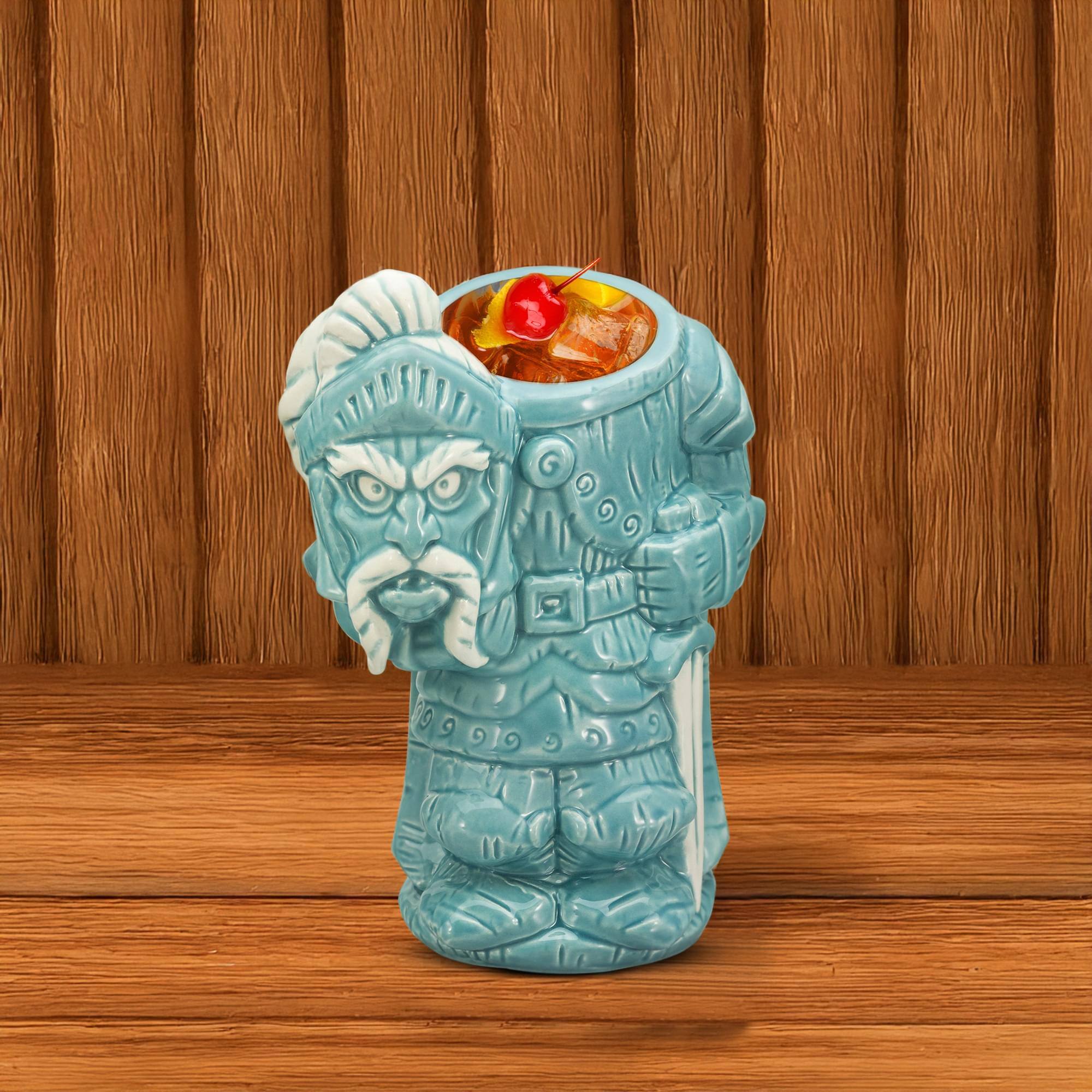 Alt View 2. Disney - Geeki Tikis Disney The Haunted Mansion Beheaded Knight 28-Ounce Ceramic Mug - Blue.
