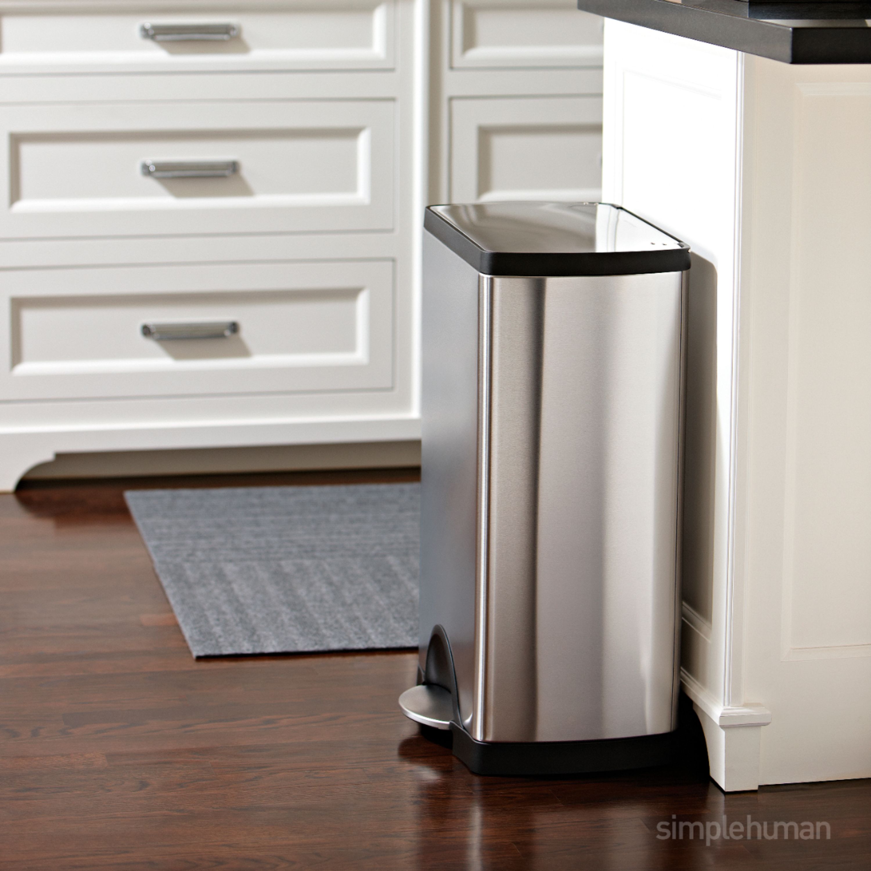 Using A SimpleHuman Trash Can with A Normal Tall Kitchen Bag 