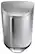 Angle. simplehuman - 10.5-Gallon Semi-Round Step Garbage Can - Brushed Steel.
