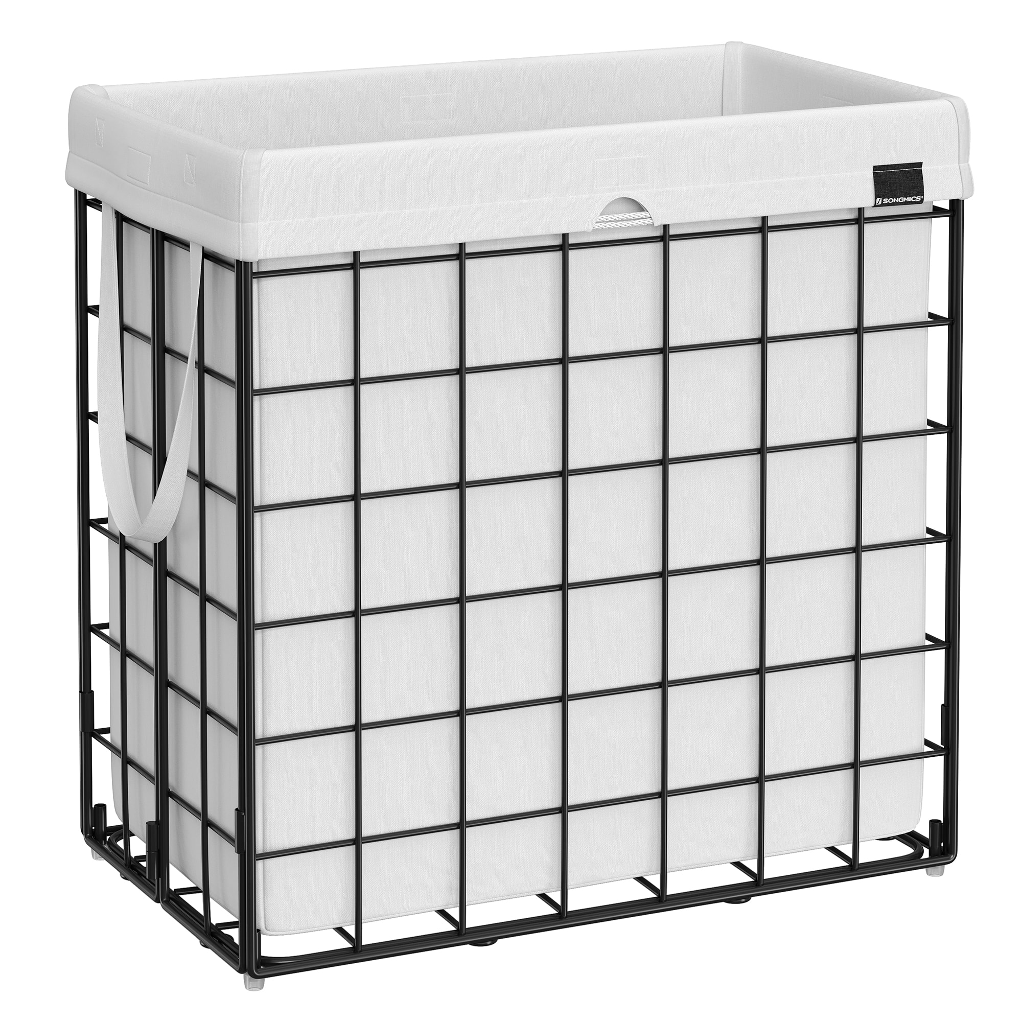 Songmics Home - Laundry Hamper,29 Gal. (110L) Laundry Basket,Collapsible,Removable and Washable Liner,Metal Wire Frame - Cream White price history on PriceWatchPro