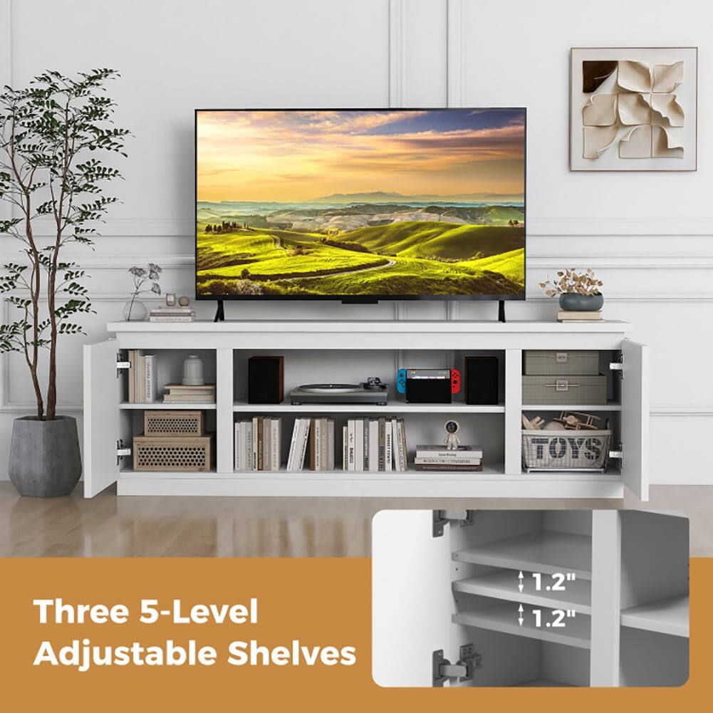 Three 5-Level Adjustable Shelves  
1.2"  
1.2"