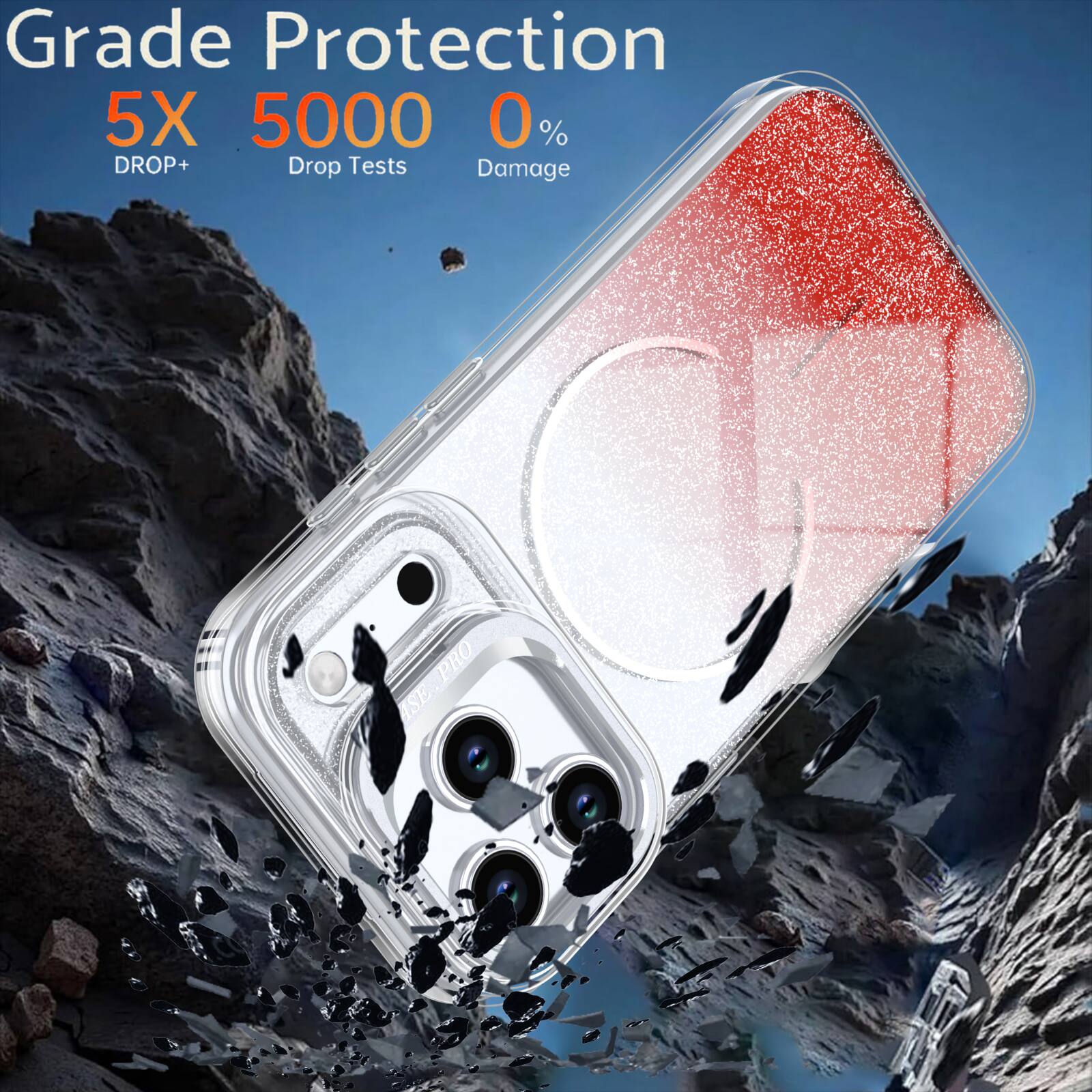 Grade Protection  
5X 5000 0%  
DROP+ Drop Tests Damage  
ASEPRO PRO ASE