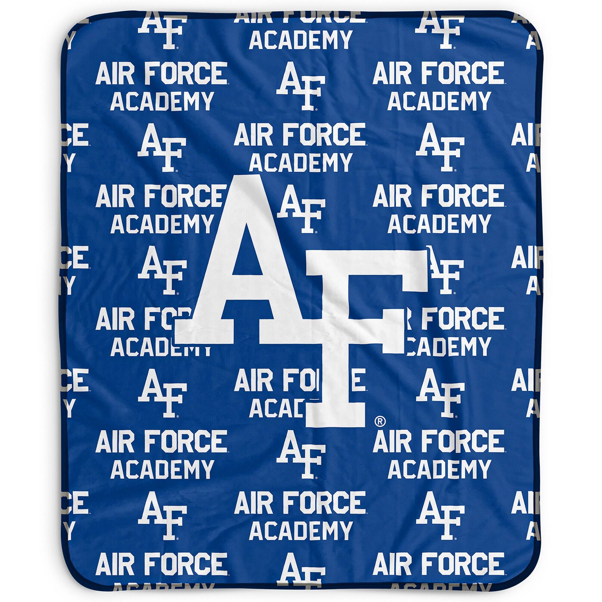 Pegasus - Air Force Falcons 50" x 60" Repeat Wordmark Fleece Blanket - Multicolor