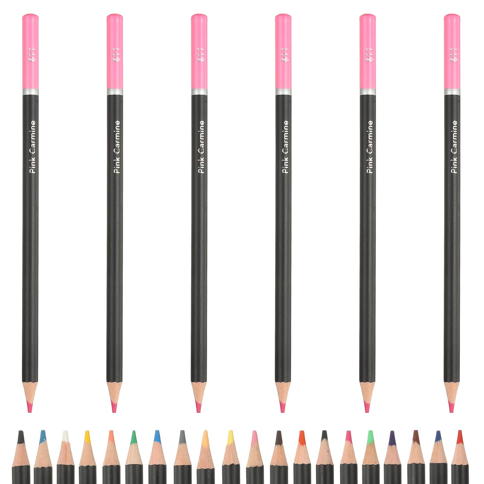 Unique Bargains - Colored Pencils, Oil-Based Drawing Pencils for Adult Coloring Books, Artists, Beginners, 6pcs - Pink price history on PriceWatchPro