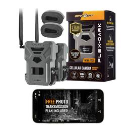 Spypoint - FLEX DARK 2 Pack GPS Cellular Gray Trail Camera with 40MP Photos