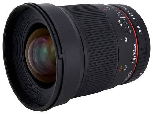 Front Standard. Rokinon - 24mm f/1.4 ED UMC Wide-Angle Lens for Select Olympus Four Thirds Cameras.