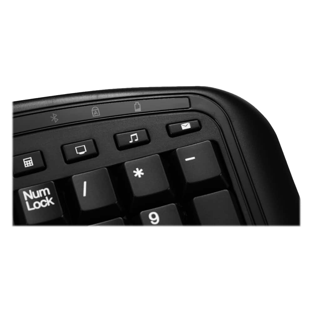 Alt View 13. Adesso - Tru-Form Media WKB-1500GB Ergonomic Wireless Membrane Keyboard and Mouse - Black.