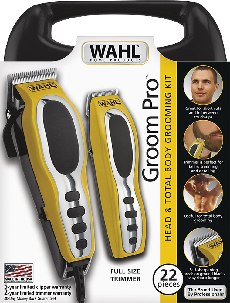 wahl beard trimmer yellow