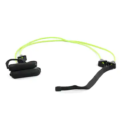 Front. Power Systems - Resistance Bands – Double Cords Light Strength Band for Exercise (7-27 lb) - Lime Green.