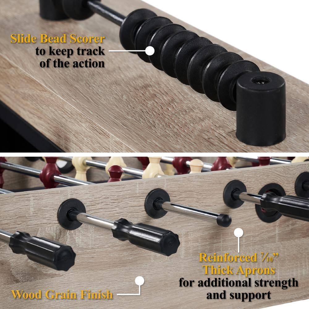 Slide Bead Scorer to keep track of the action

Wood Grain Finish

Reinforced 7/10" Thick Aprons for additional strength and support