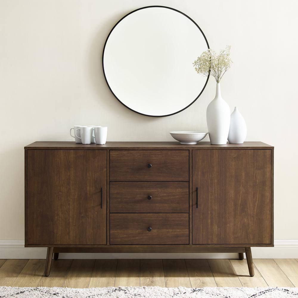 Alt View 8. Crosley Furniture - Lucas Sideboard - Brown.