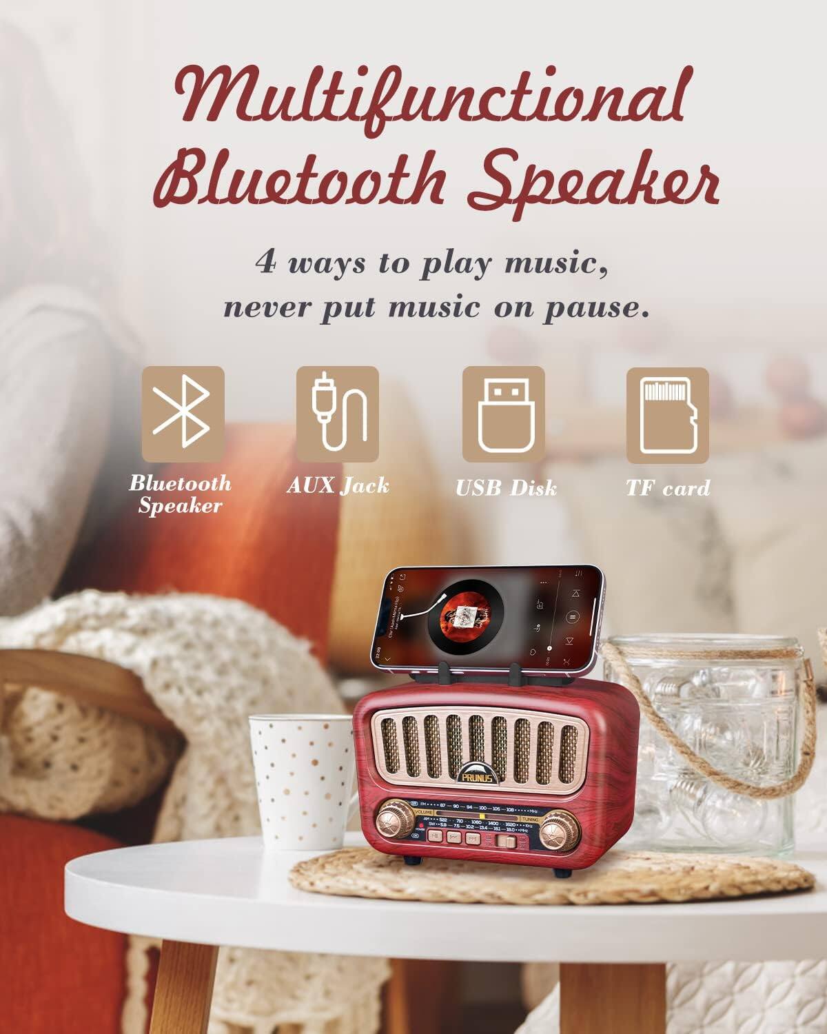 Multifunctional Bluetooth Speaker

4 ways to play music, never put music on pause.

- Bluetooth Speaker
- AUX Jack
- USB Disk
- TF card