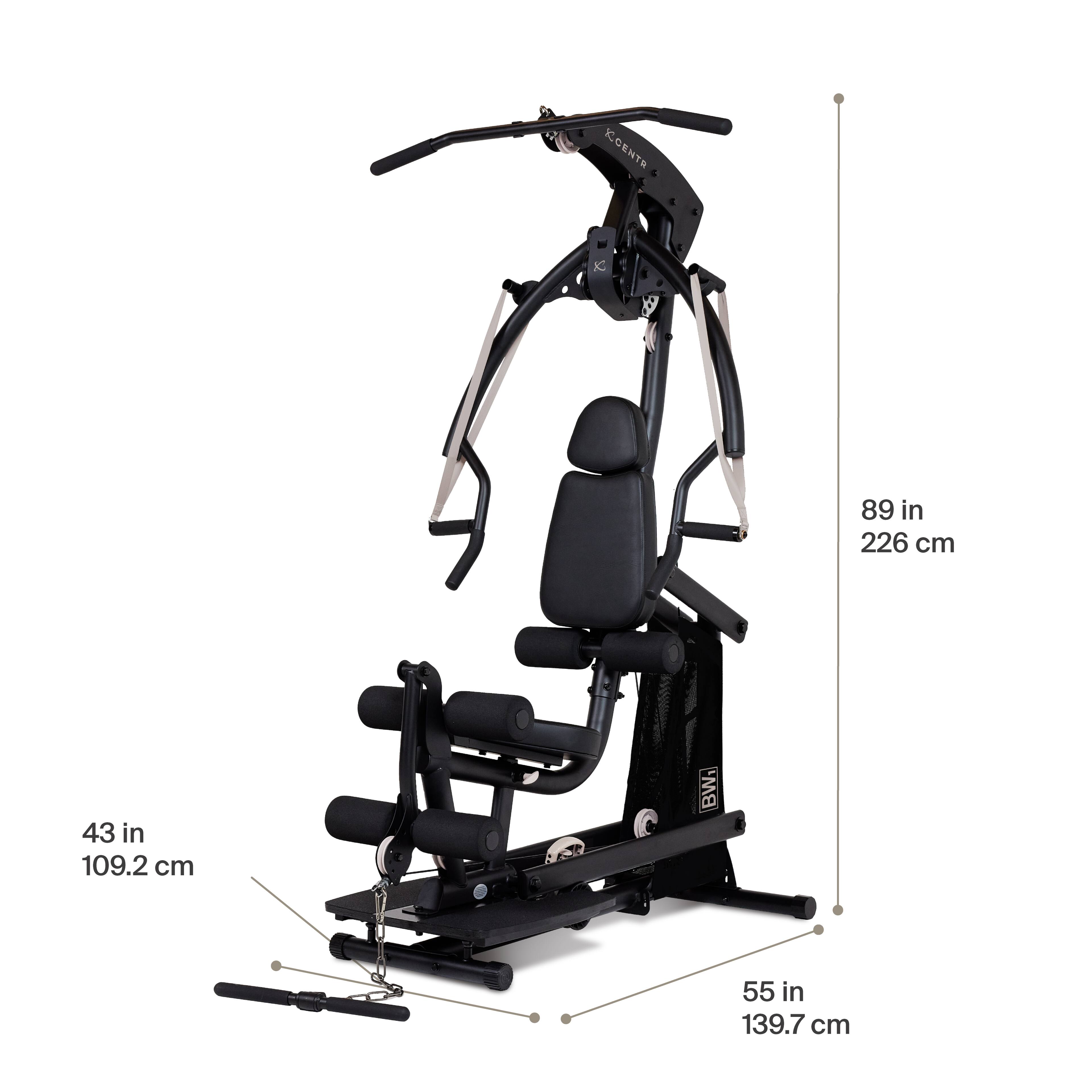 Alt View 17. Centr - Body Weight Home Gym Machine - Black.