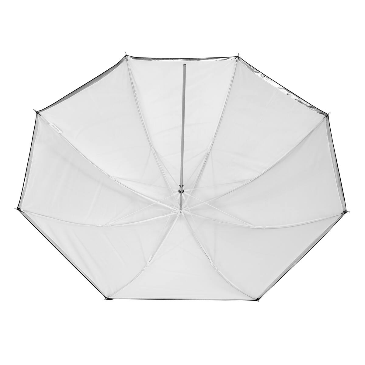 Alt View 7. Glow - Glow 40" White Umbrella with Removable Silver/Black Layer.