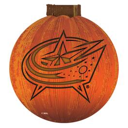 Fan Creations - Columbus Blue Jackets 12'' Pumpkin Sign - Orange