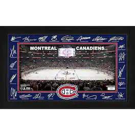 Highland Mint - Montreal Canadiens Limited Edition 2025 Facsimile Signature Rink Framed Photograph - Multicolor