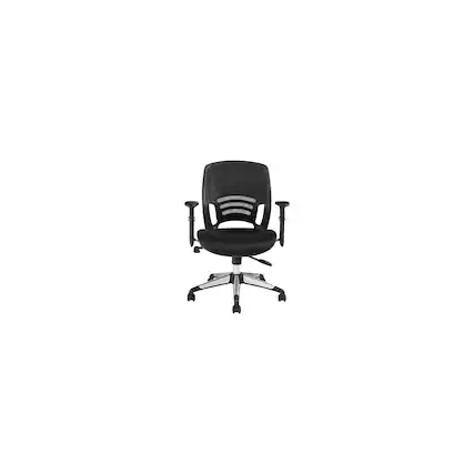 Front. The Office - To Go Fabric Manager Chair, Mesh Black (OTG11686B) - Mesh Black.