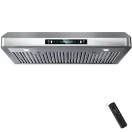 ZJKLA - 30 inches - Externally Vented - Under cabinet Range Hood - Stainless Steel