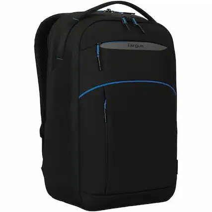 Front. Targus - Targus Coastline EcoSmart TBB643GL Carrying Case (Backpack) for 15" to 16" Notebook - Black - TAA Compliant - Impact - Black.