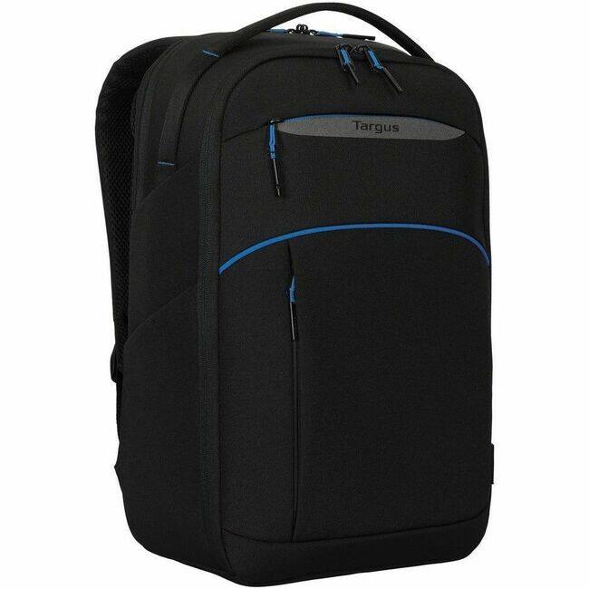 Front. Targus - Targus Coastline EcoSmart TBB643GL Carrying Case (Backpack) for 15" to 16" Notebook - Black - TAA Compliant - Impact - Black.