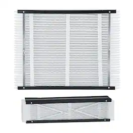 VEVOR - 20 x 25 x 4 Furnace Filter, MERV 16 HVAC Ac Filters,12-Month Electrostatic Pleated Air Conditioner Filters - Black and White
